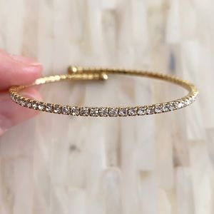 Diamond looking cuff bracelet. Never worn!